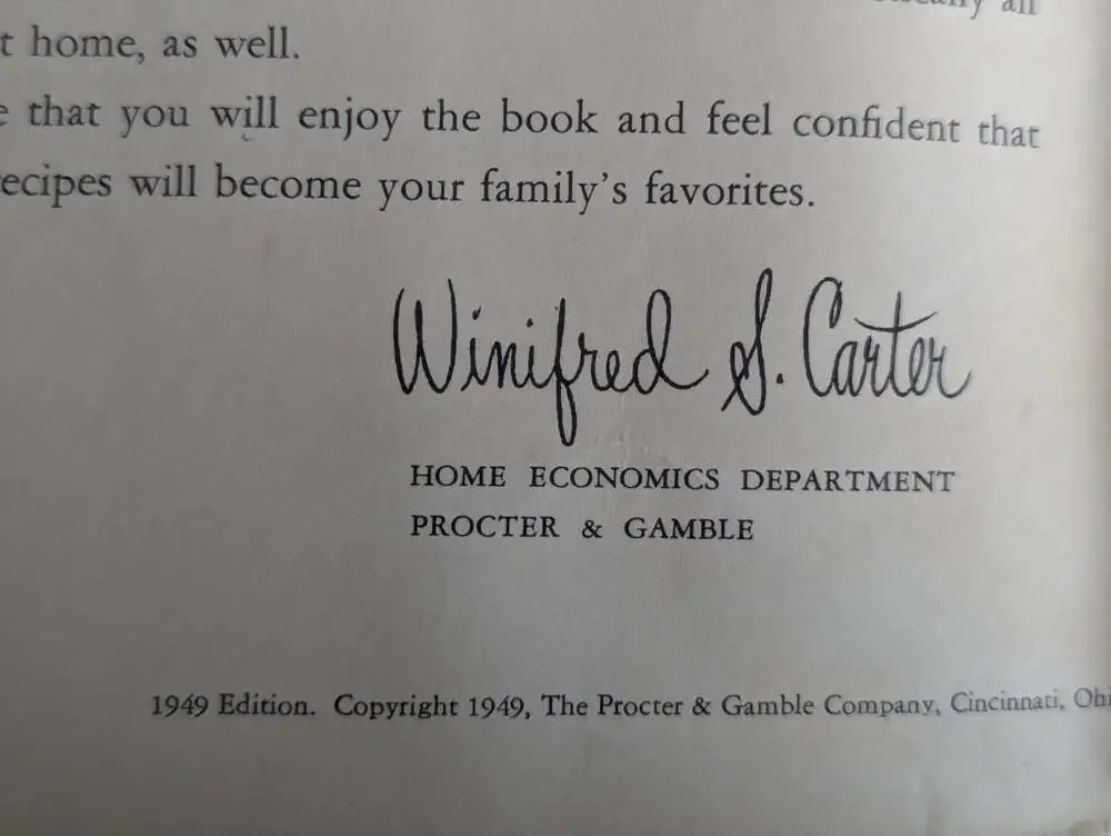 New Recipes for Good Eating 1949 by Proctor & Gamble Paperback Cookbook